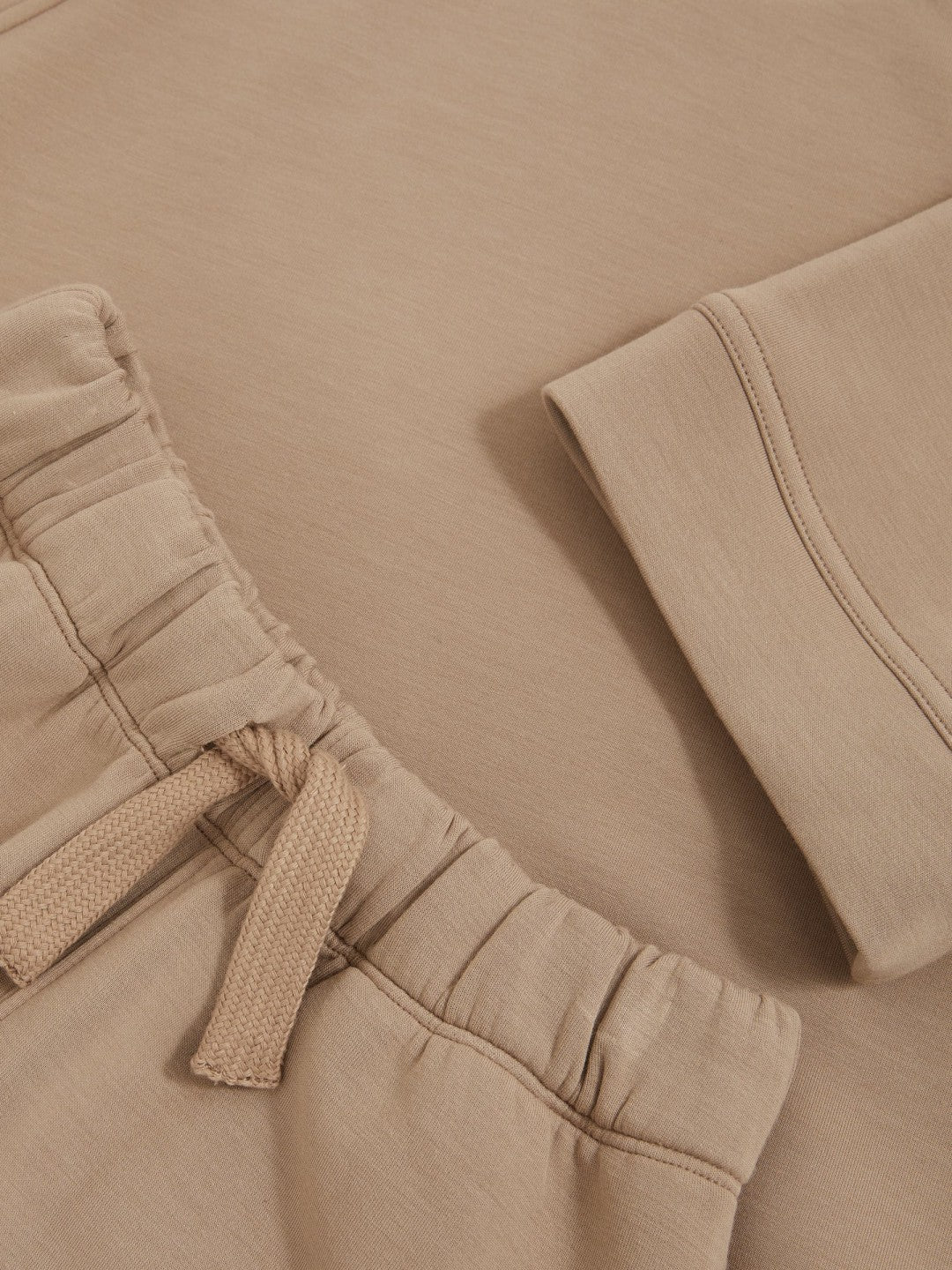 3-9 yrs Modal-Blend Sweatshirt And Shorts Set Mink | Children & Baby