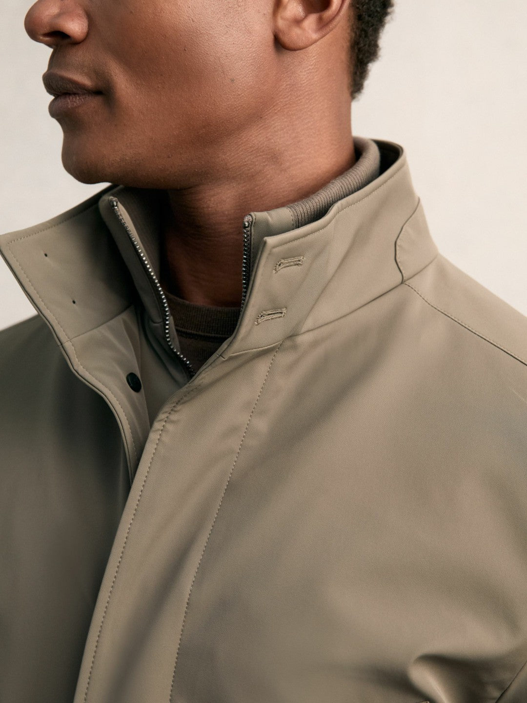 Hybrid Removable-Gilet Overcoat Mushroom Brown | Men