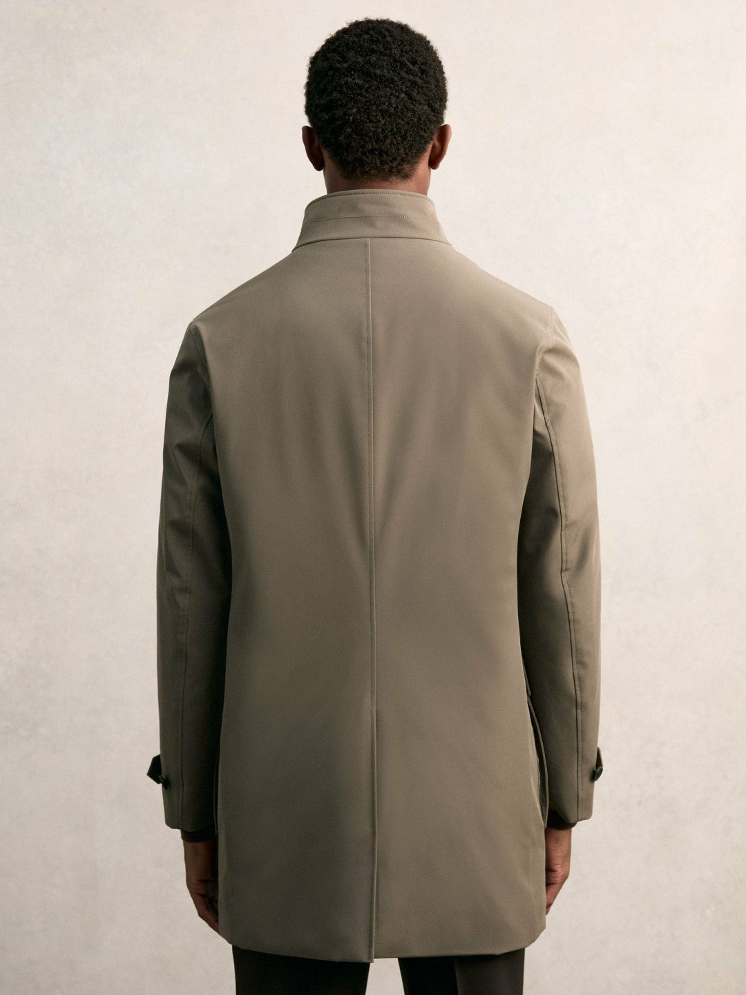 Hybrid Removable-Gilet Overcoat Mushroom Brown | Men