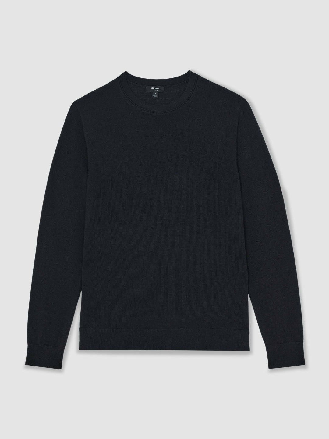 Merino Wool Crew Neck Jumper Midnight Navy | Men