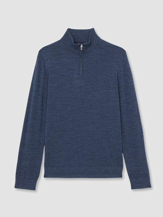 Merino Wool Half-Zip Jumper  | Men