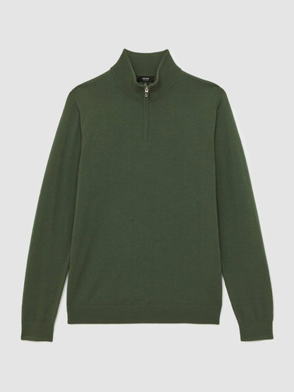 Merino Wool Half-Zip Jumper  | Men