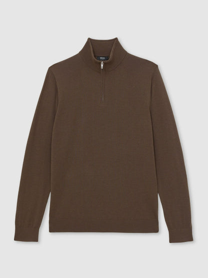 Merino Wool Half-Zip Jumper  | Men