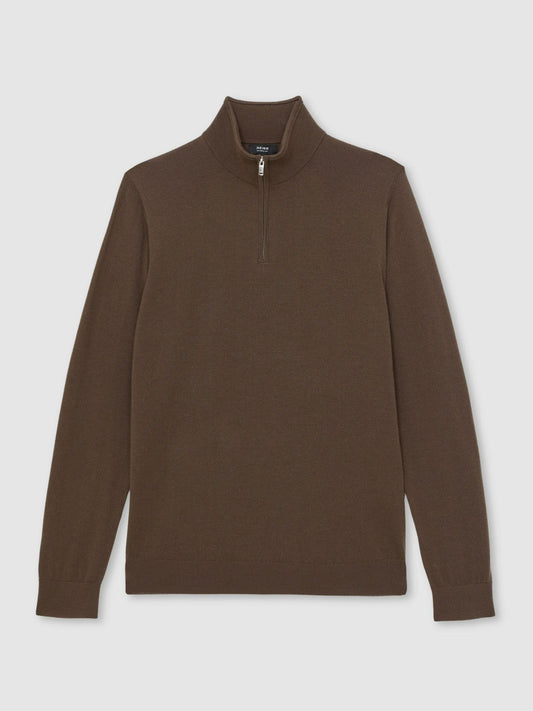 Merino Wool Half-Zip Jumper  | Men