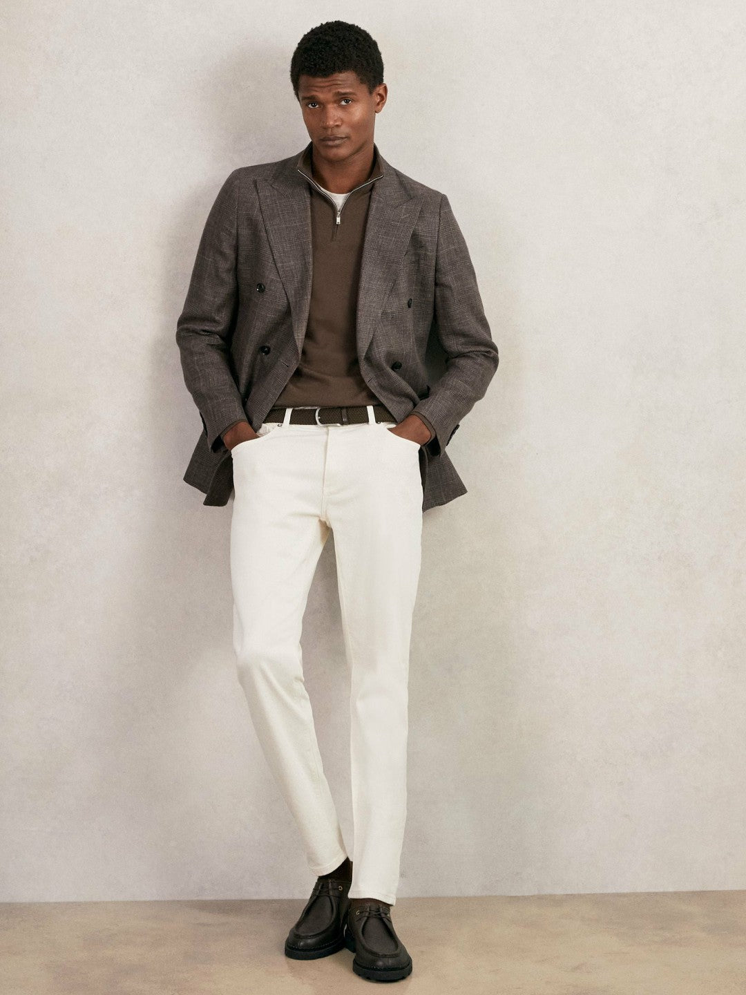 Merino Wool Half-Zip Jumper  | Men