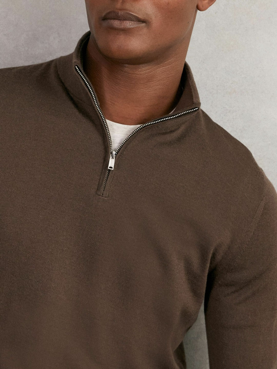 Merino Wool Half-Zip Jumper  | Men