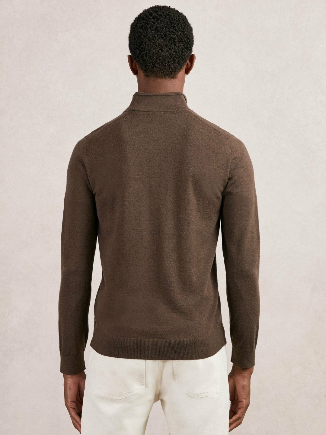 Merino Wool Half-Zip Jumper  | Men