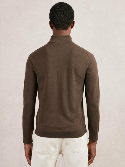 Merino Wool Half-Zip Jumper  | Men