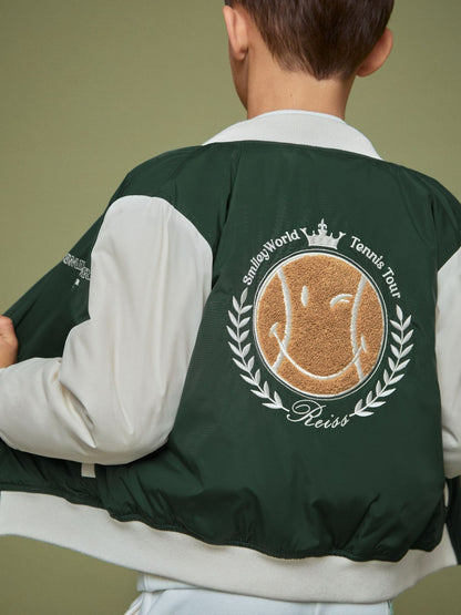 13-14 yrs SmileyWorld Bomber Jacket Dark Green | Children & Baby