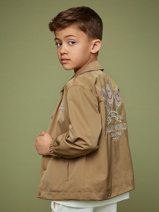 9-13 yrs SmileyWorld Harrington Jacket Stone | Children & Baby