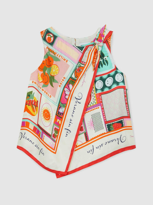 4-9 yrs SmileyWorld Motif Print Top Multi | Children & Baby