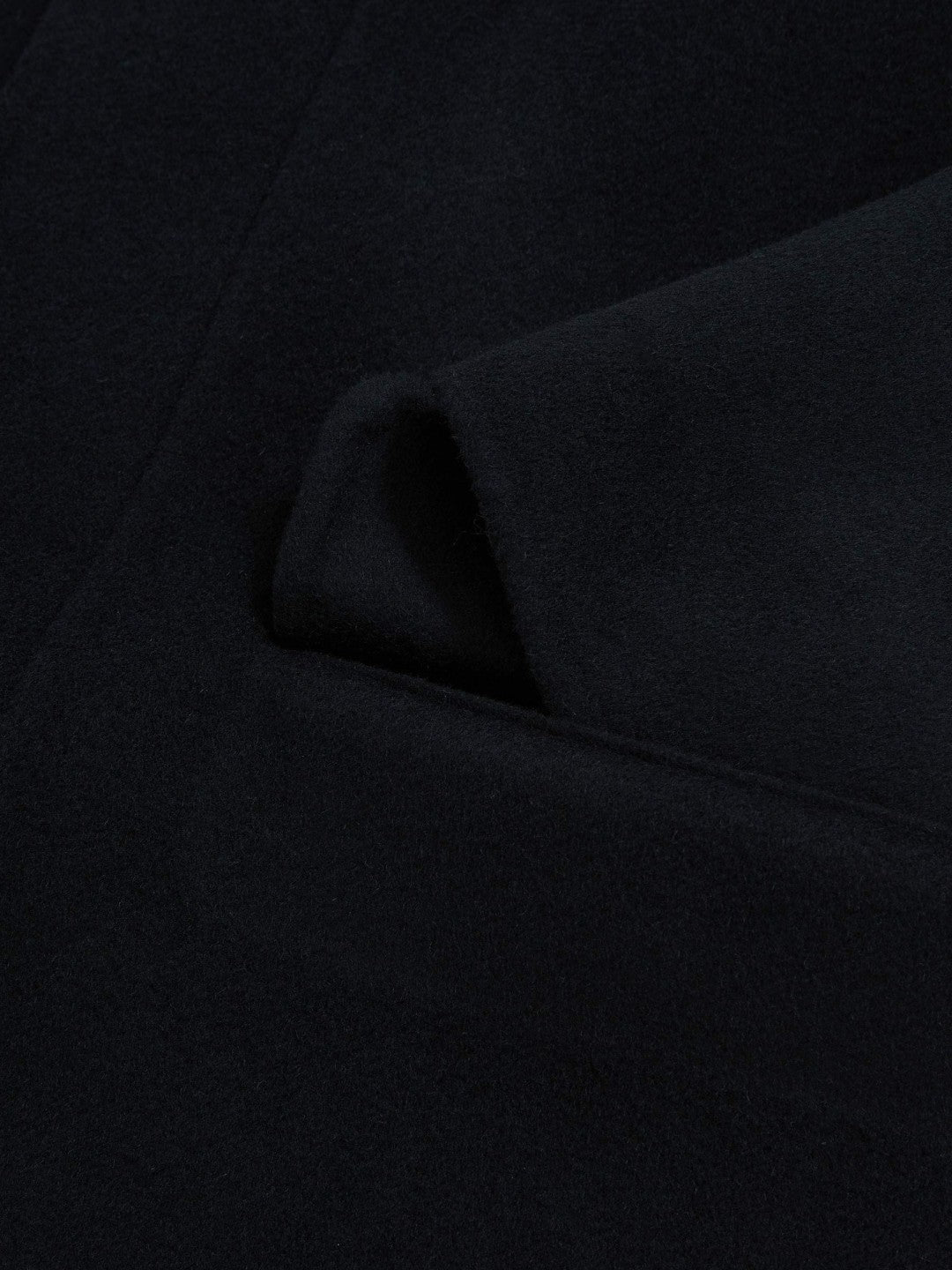 Wool Blend Double Face Button Jacket Navy | Men