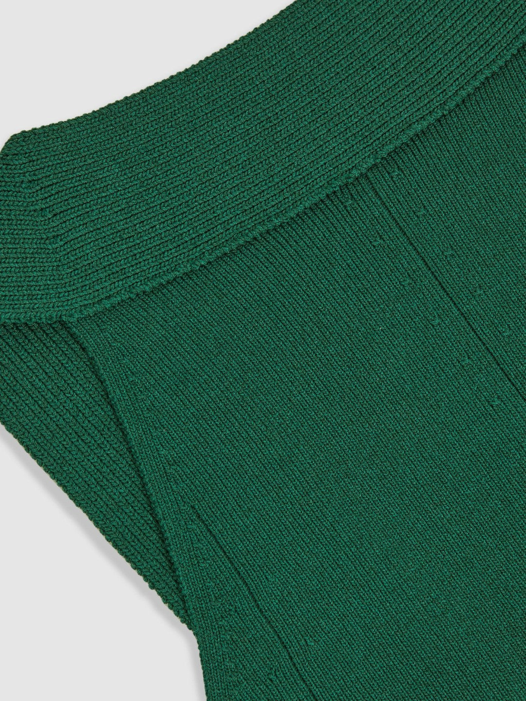 Low-Back Rib-Knit Vest Green | Women