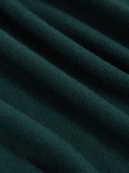 Merino Wool Crew-Neck Jumper Green | Women