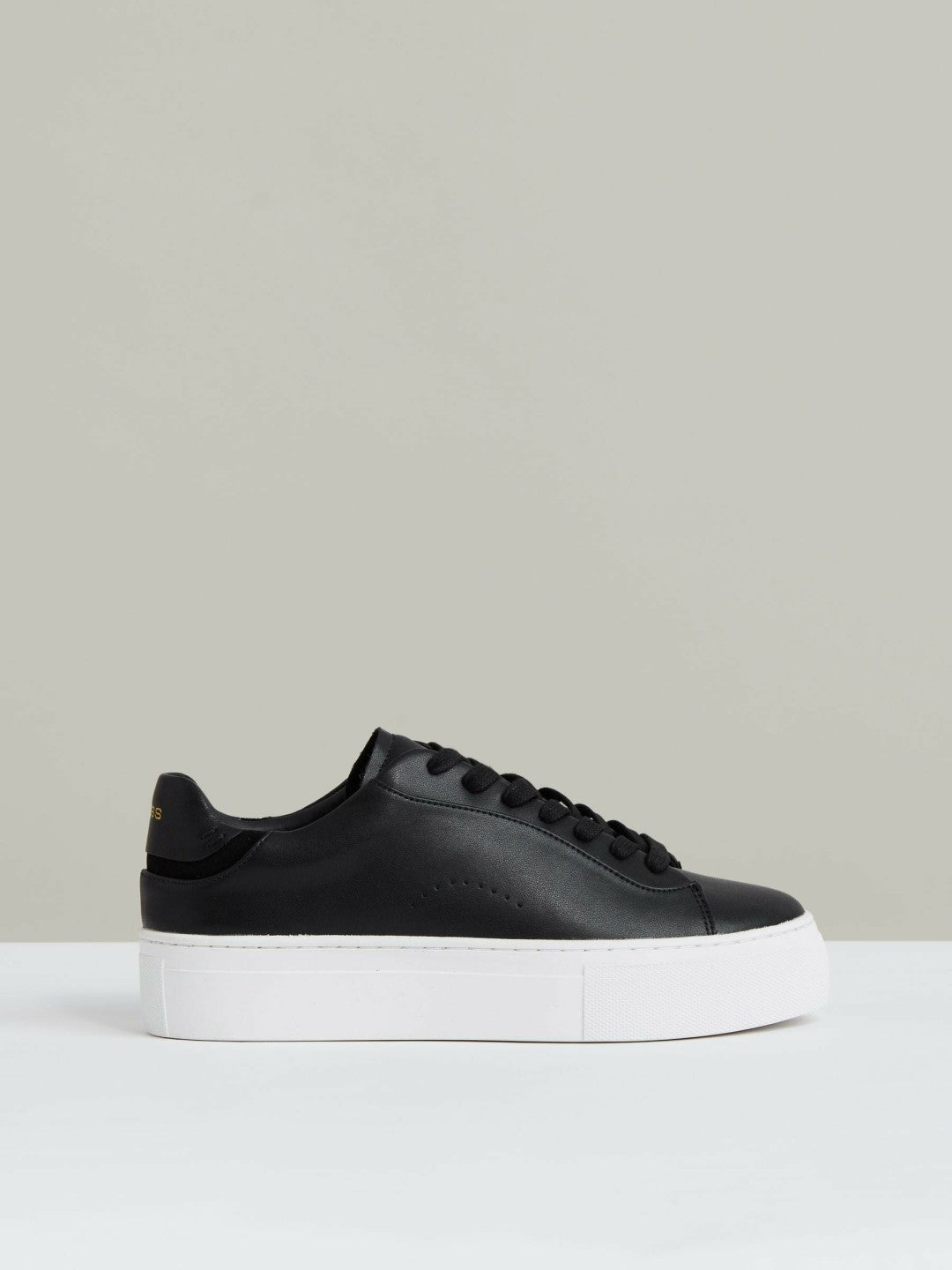Leather Low-Top Trainers Black | Women