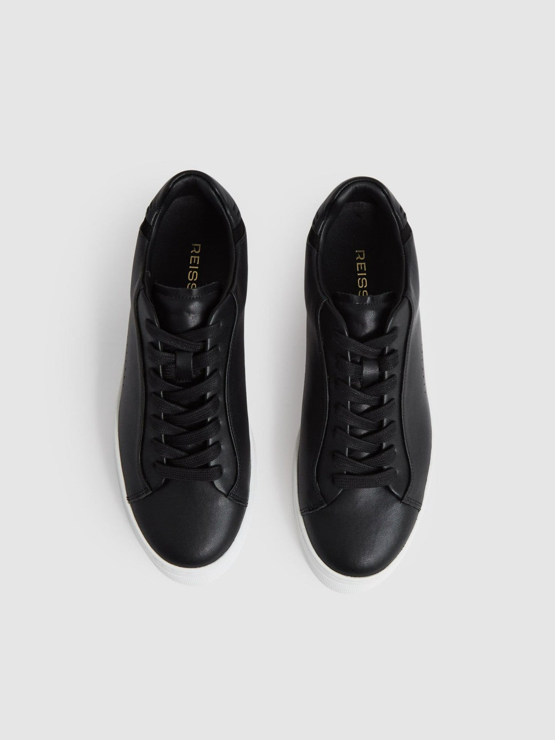 Leather Low-Top Trainers Black | Women