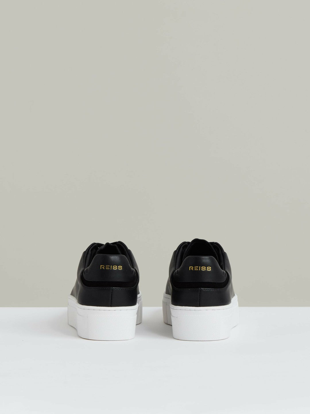 Leather Low-Top Trainers Black | Women