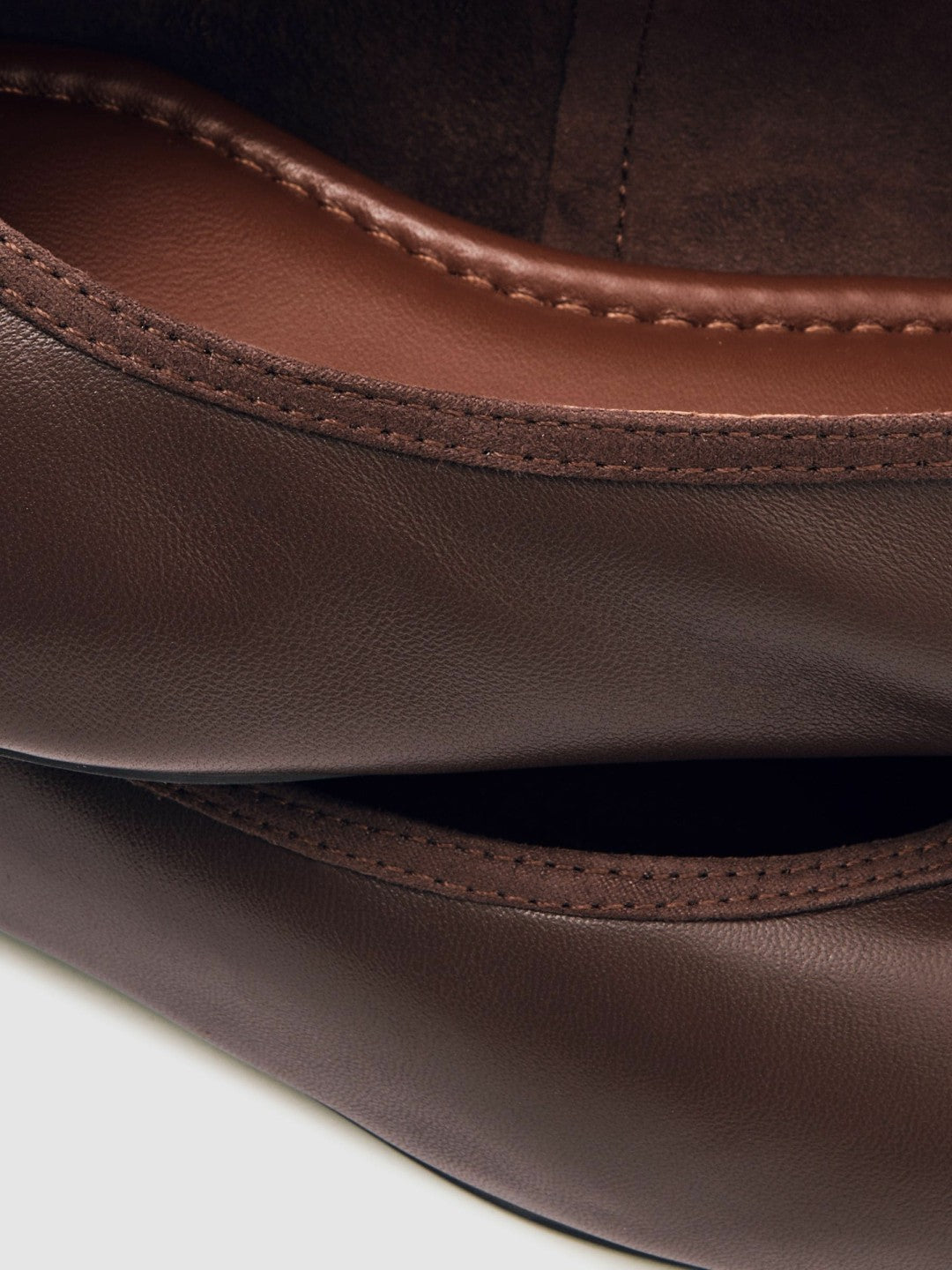 Nappa Leather Ballet Flats Brown | Women