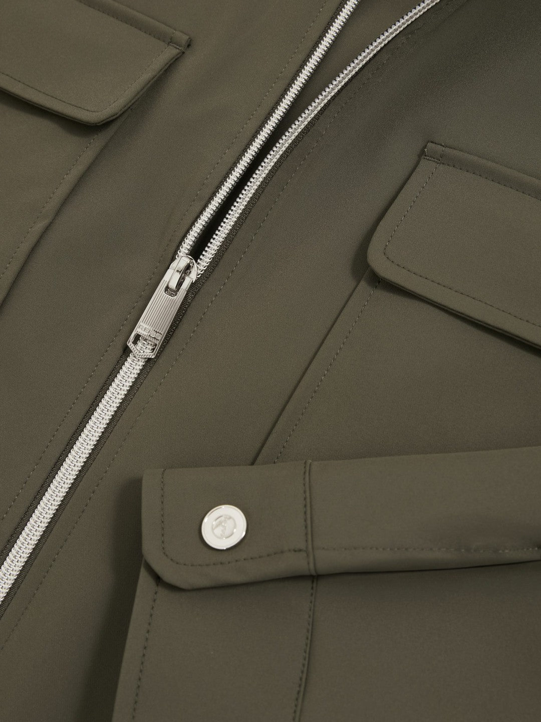 Technical Zip-Through Overshirt Green | Men