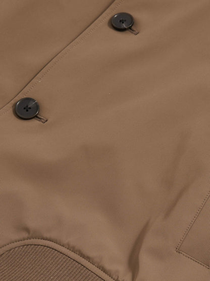 Technical Button Through Jacket Chestnut Brown | Men