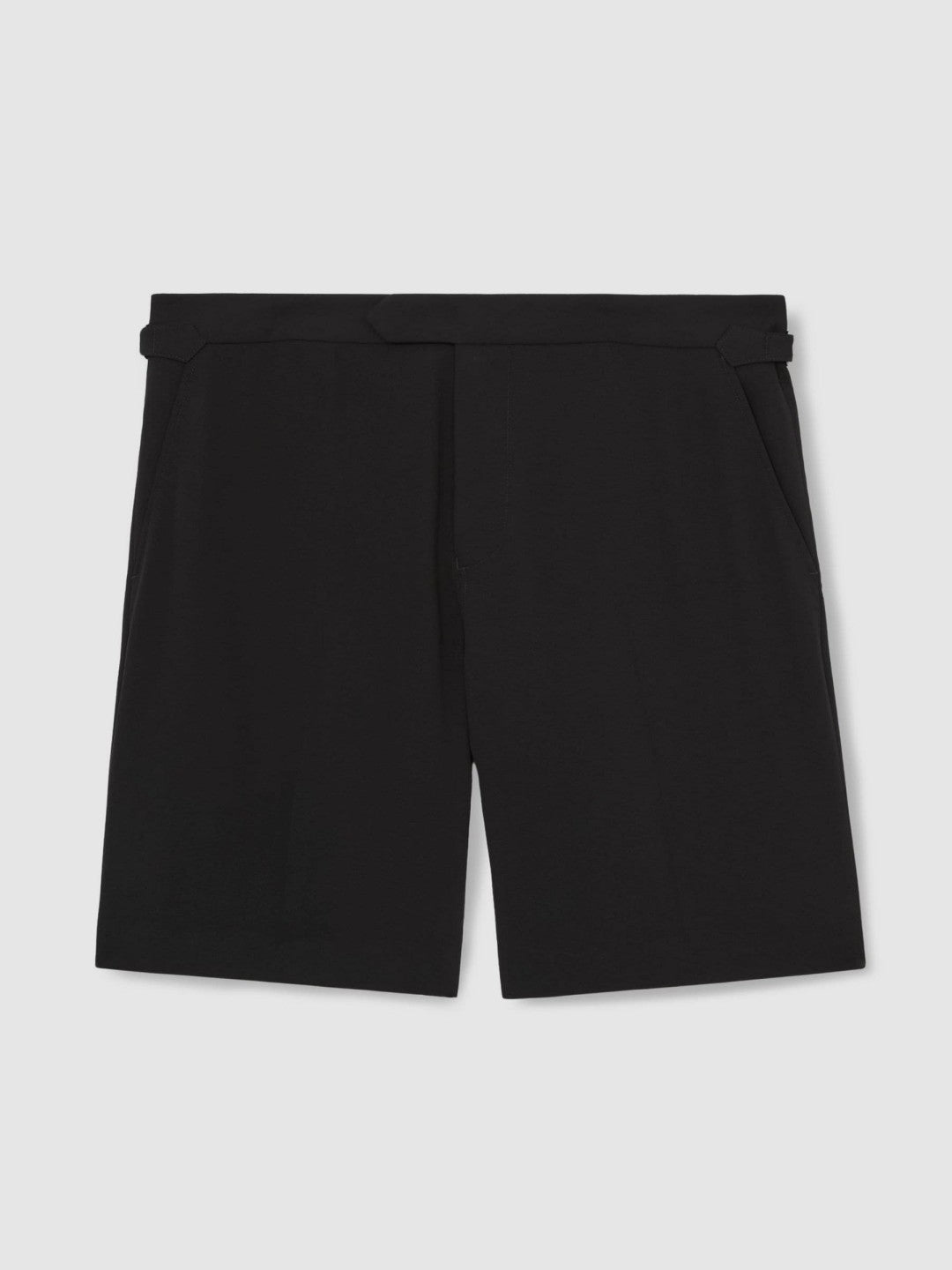 Side-Adjuster Tailored Shorts Black | Men