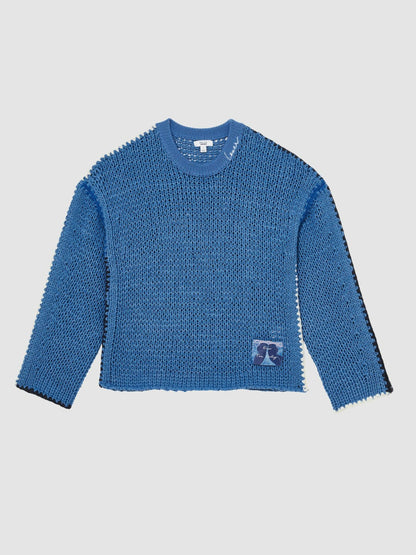 | Tom Daley Chunky Knit Jumper Soft Blue | Men