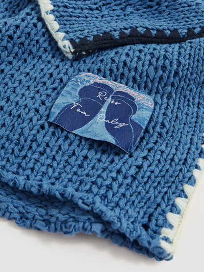 | Tom Daley Chunky Knit Jumper Soft Blue | Men