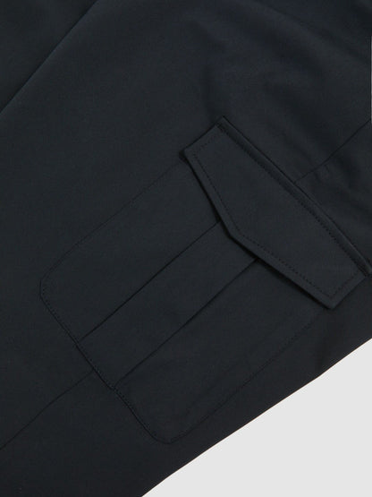 Cotton-Lyocell Cargo Trousers Navy | Men
