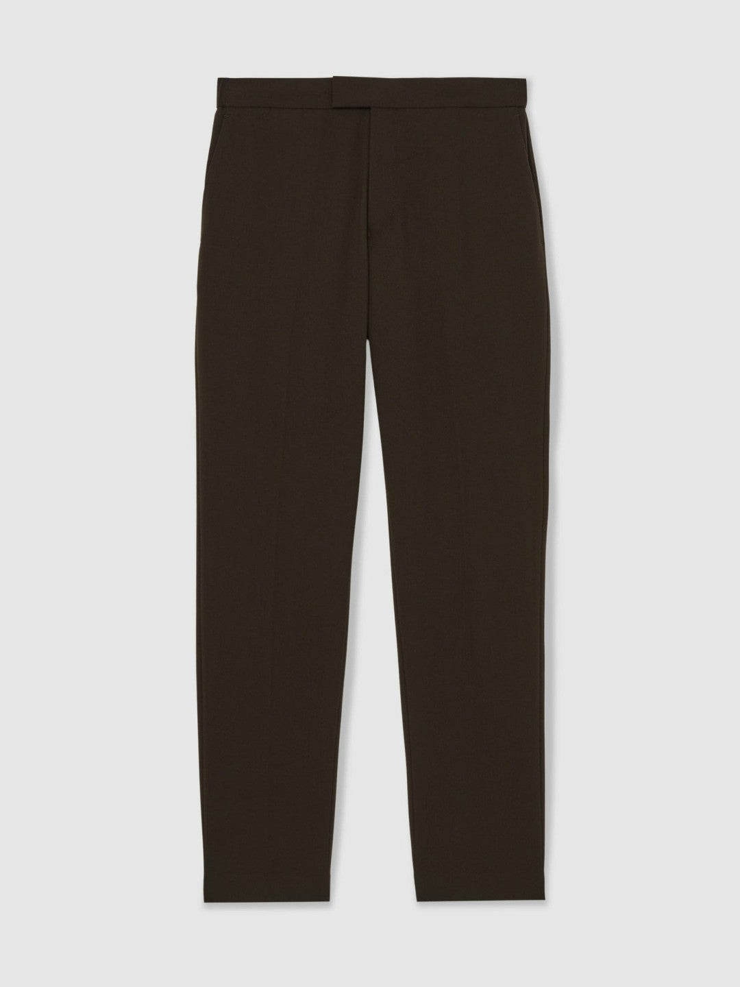 Slim-Fit Internal-Drawstring Trousers Brown | Men