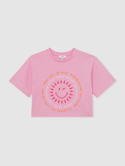 4-9 yrs SmileyWorld | Sun-Print T-Shirt Pink | Children & Baby