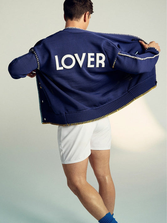 | Tom Daley Lover Knit Cardigan Navy Blue | Men