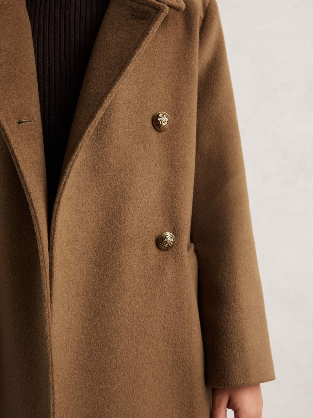 3-9 yrs Wool-Blend Double-Breasted Coat Camel | Children & Baby