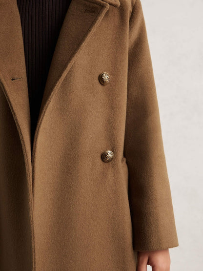 3-9 yrs Wool-Blend Double-Breasted Coat Camel | Children & Baby