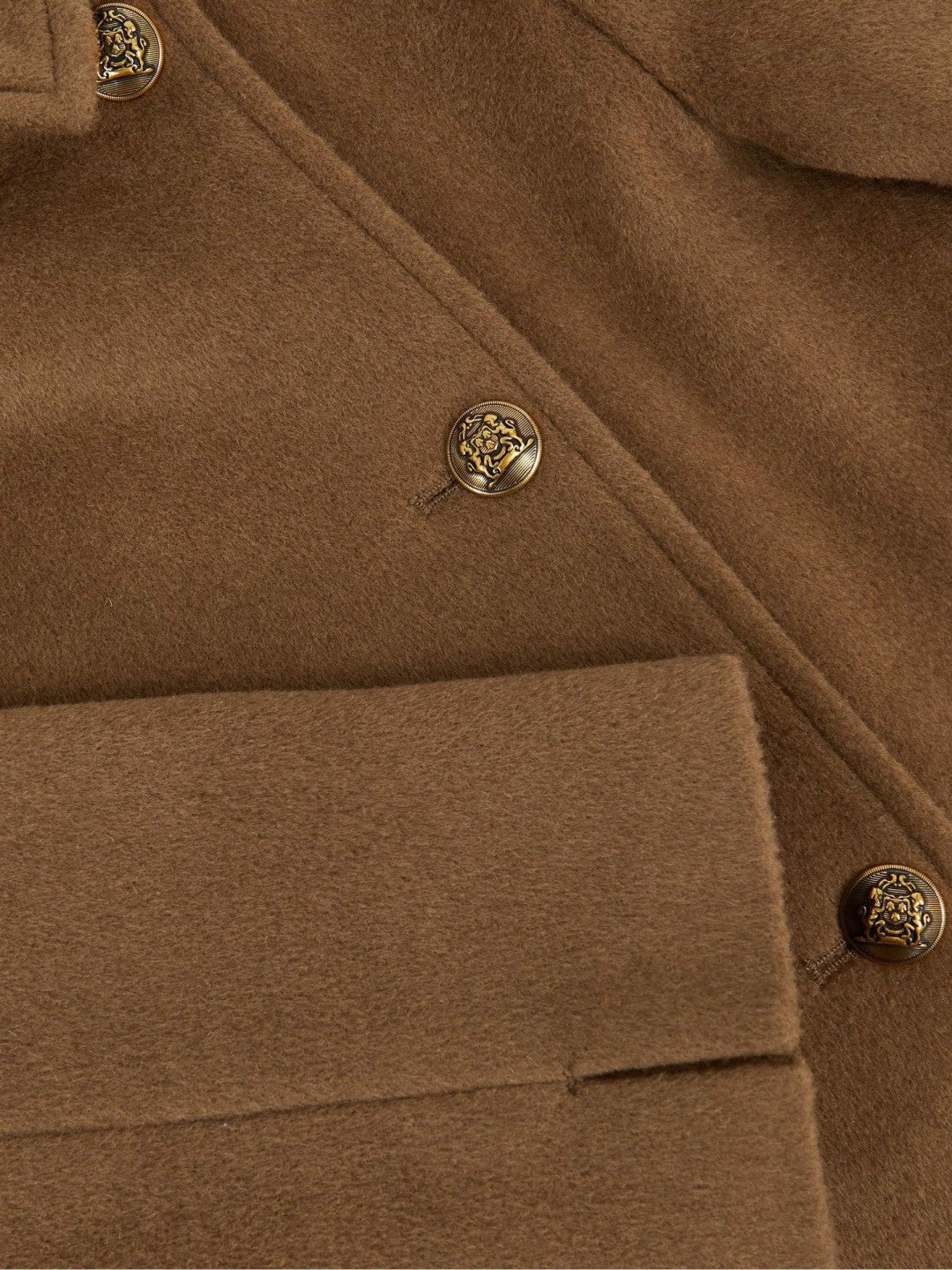 3-9 yrs Wool-Blend Double-Breasted Coat Camel | Children & Baby