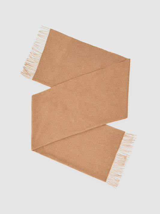 Wool-Cashmere Scarf Taupe | Women