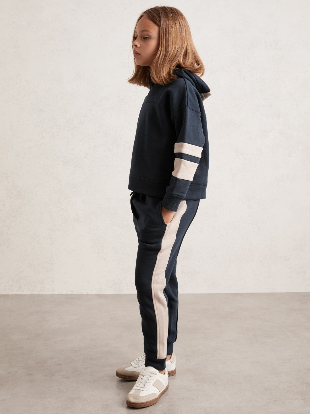 Cotton-Blend Joggers and Hoodie Set Navy | Children & Baby