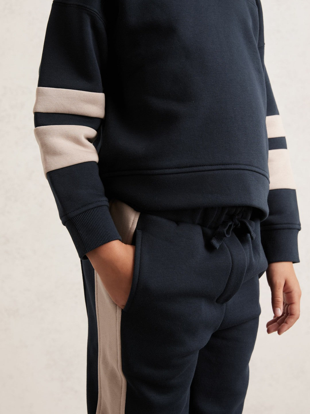 Cotton-Blend Joggers and Hoodie Set Navy | Children & Baby