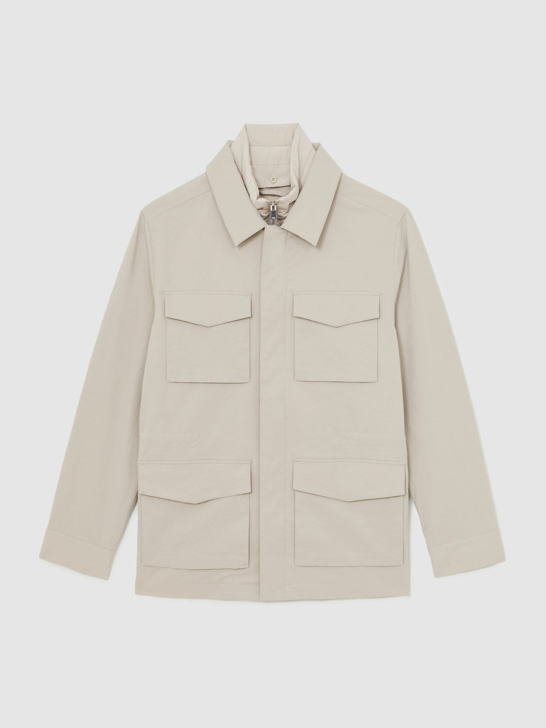 Removable-Gilet Safari Jacket Stone | Men