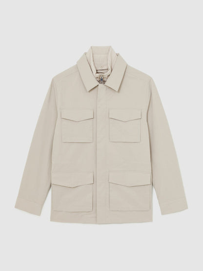 Removable-Gilet Safari Jacket Stone | Men