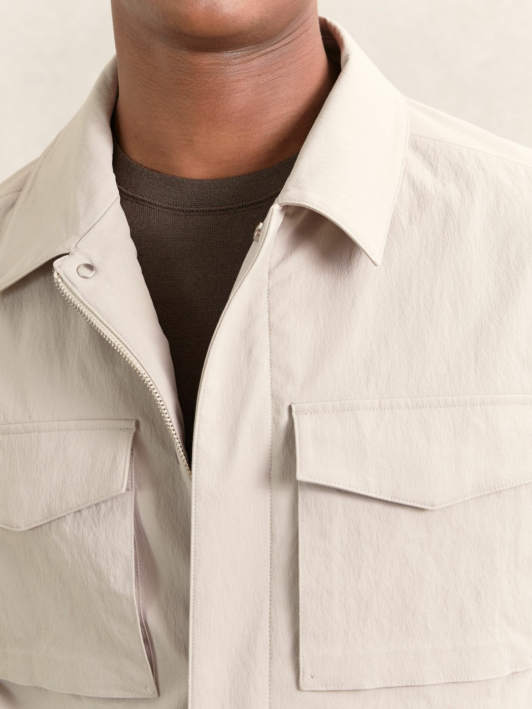 Removable-Gilet Safari Jacket Stone | Men