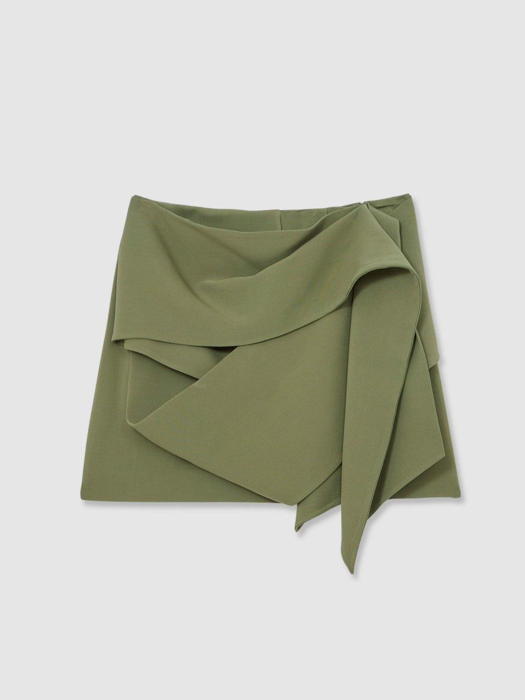 Sculptural Mini Skirt Green | Women