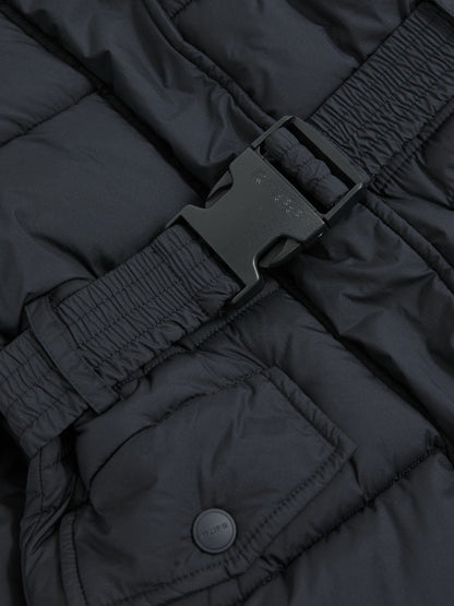 Longline Hooded Puffer Coat Navy | Children & Baby