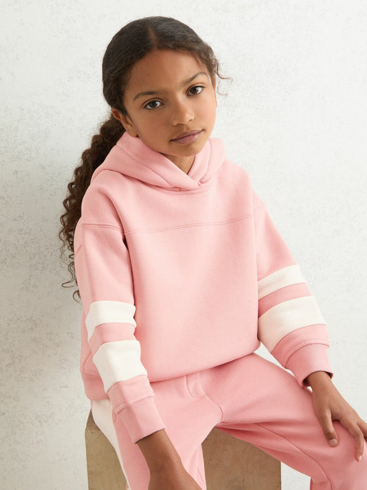 Cotton-Blend Joggers and Hoodie Set Rose | Children & Baby