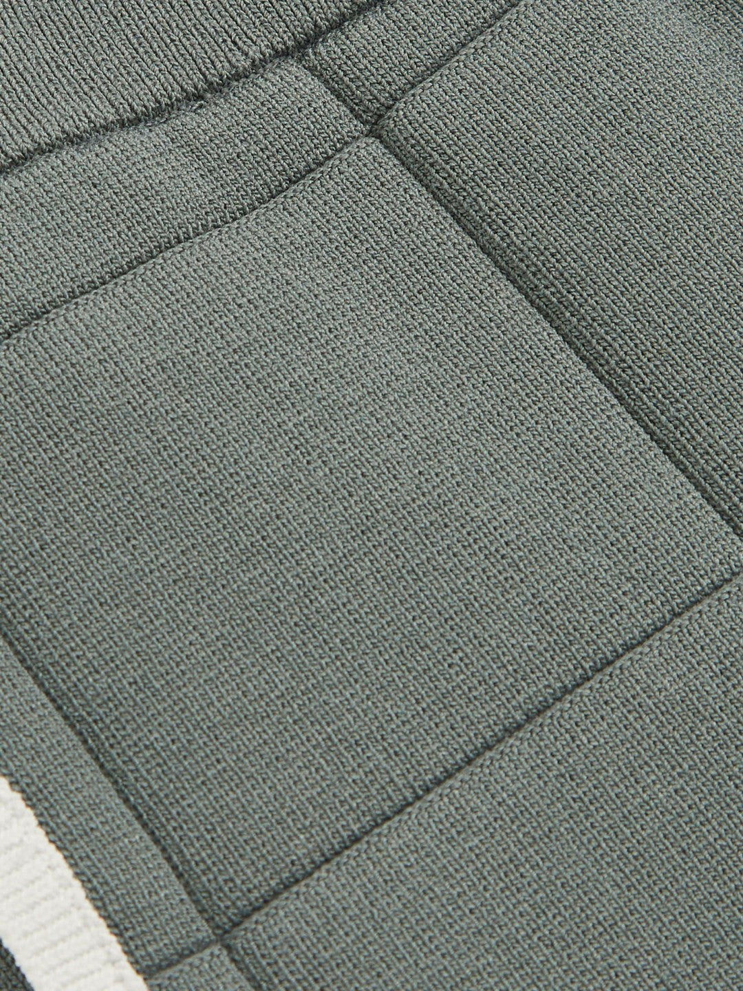 Tipped Knit Stitch-Detail Shorts Dark Sage Green | Children & Baby