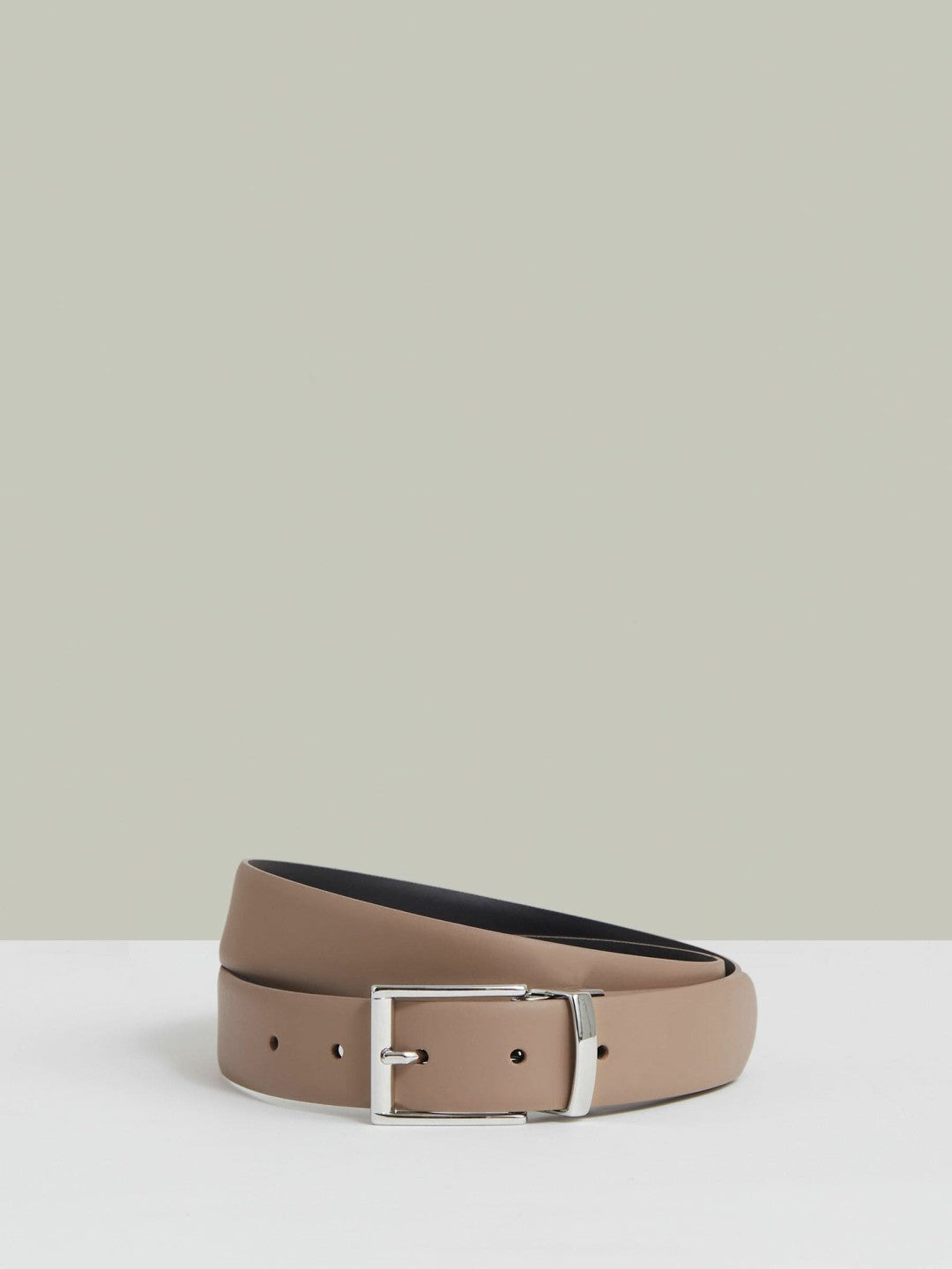 Reversible Leather Belt Dark Stone/Navy | Men