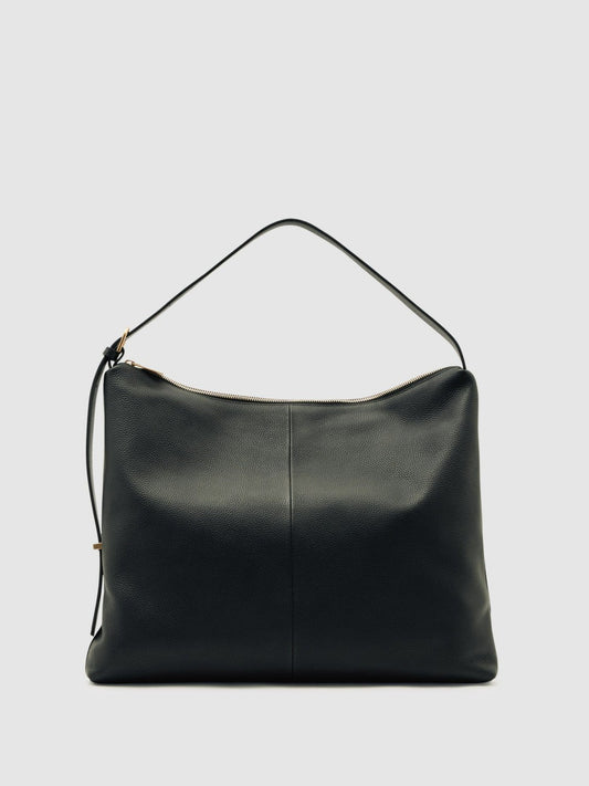 Grained Leather Tote Bag Black | Women