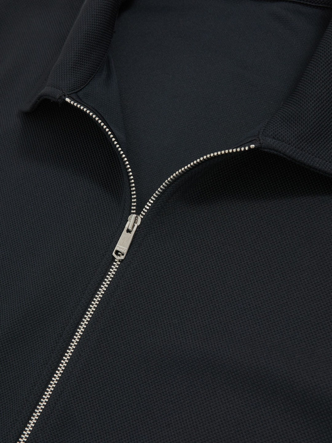 Textured Zip Through Overshirt Navy | Men