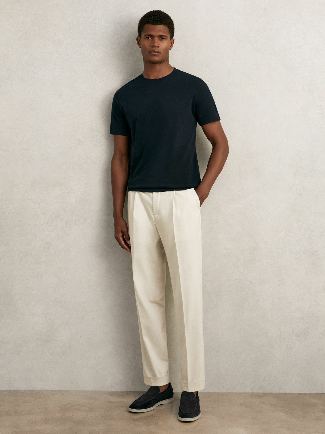 T-Shirts 3 Pack White/Navy/Dark Sage Green | Men