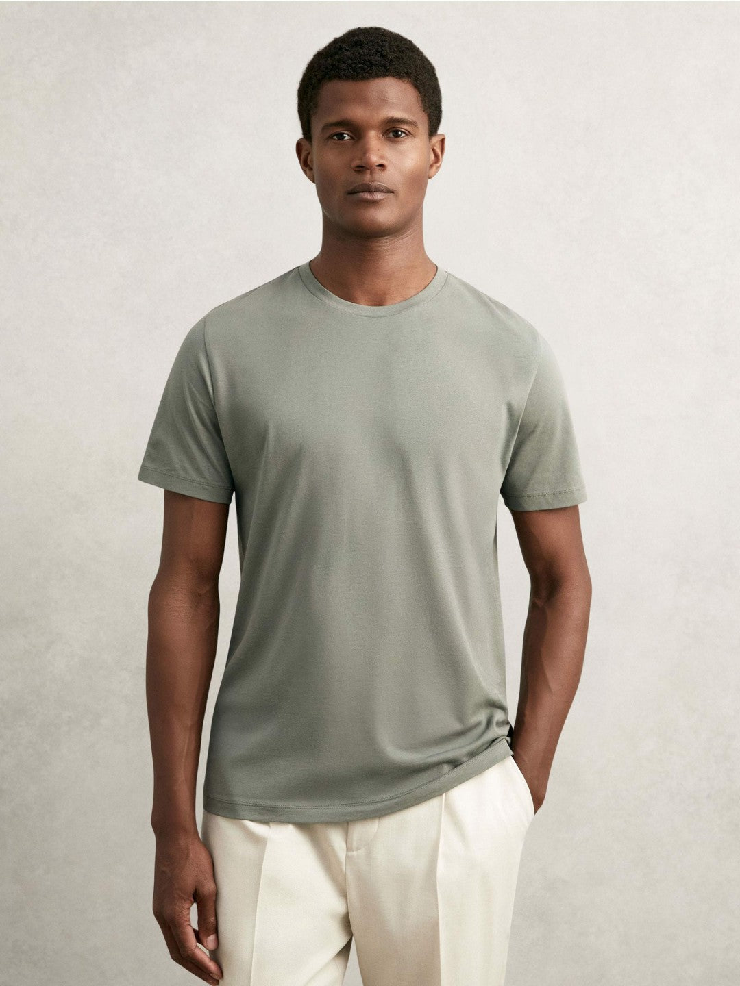 T-Shirts 3 Pack White/Navy/Dark Sage Green | Men