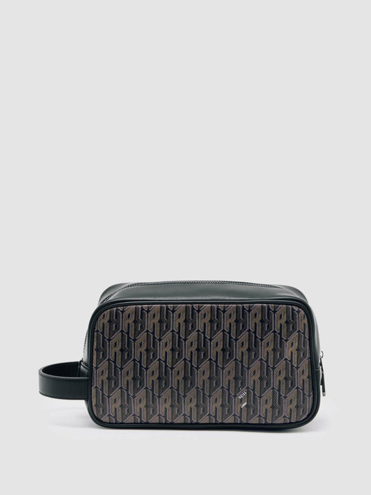 Coated Canvas Monogram Wash Bag Grey Multi | Men